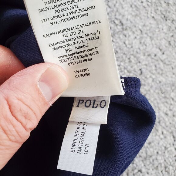 Polo Ralph Lauren Jacket Mens 2XL XXL Blue Track Full Zip Pony Performance - Picture 11 of 11